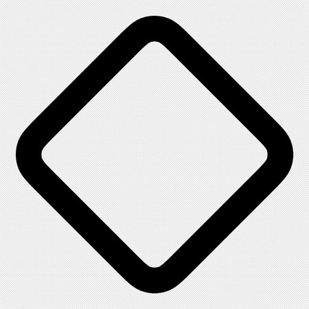Road sign icon. Vector. Black dotted flat icon on a white background.のイラスト素材