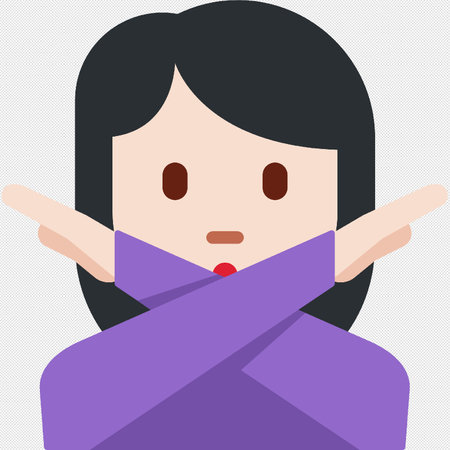 Woman in a purple dress with a sad face, vector illustration.のイラスト素材
