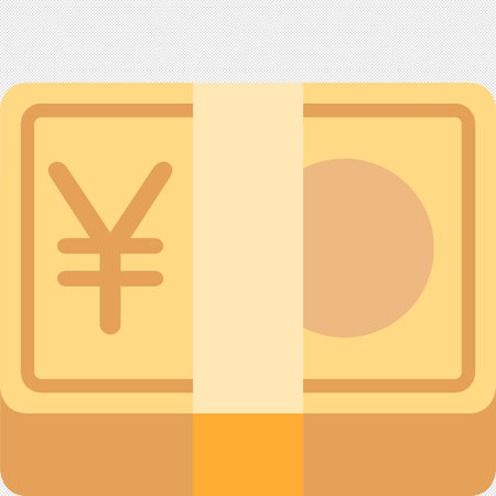 Japanese yen icon, vector illustration. Flat design style,eps10のイラスト素材