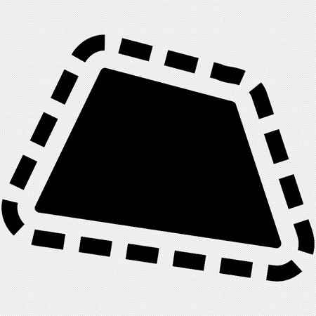 Film strip sign. Vector. Black icon on a gray background.のイラスト素材