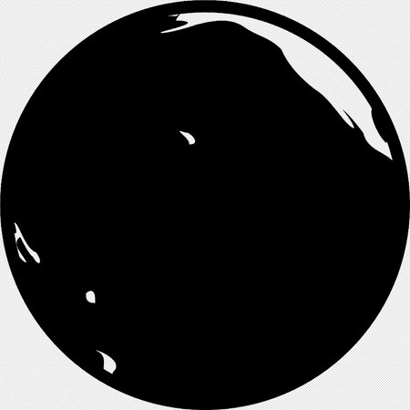 black and white planet on a white background, vector illustration, eps 10のイラスト素材