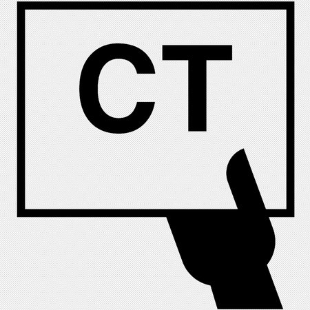 CTT or CTO acronym on black background. Vector illustration.のイラスト素材