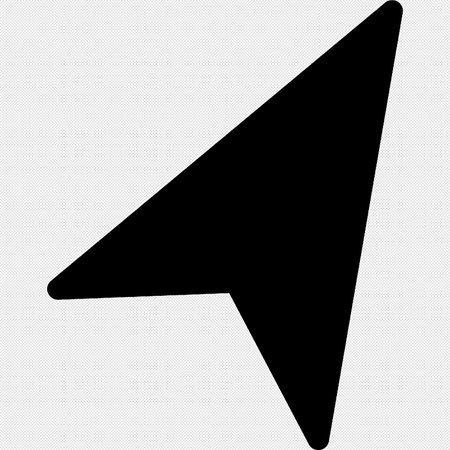 Cursor Icon. Trendy flat style for graphic design, web-site.のイラスト素材