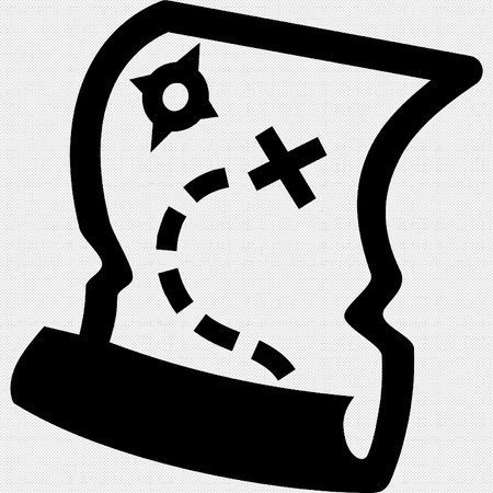 Mascot icon. Vector illustration. Black symbol on a white background.のイラスト素材