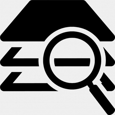 Zoom out icon. Vector. Black icon on a gray background. Isolated.のイラスト素材