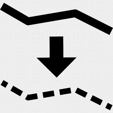 Arrow down sign icon. Download button. Load symbol. Seamless pattern, texture. Vector illustrationのイラスト素材