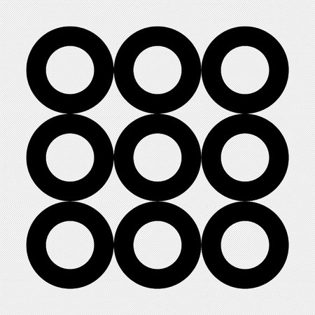 Circle, Circle Icon. Vector Black Isolated On White Backgroundのイラスト素材