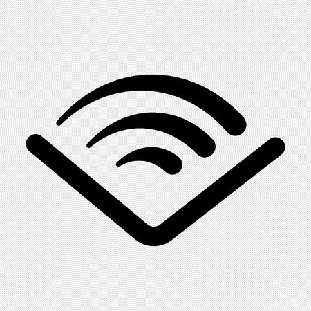 Wifi sign. Wifi symbol. Wireless Network icon.のイラスト素材