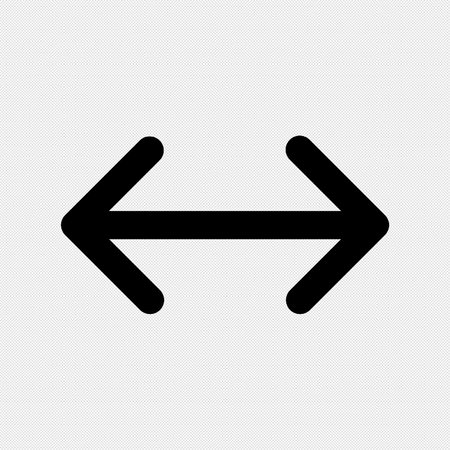 Arrow icon. Black on a white background. Vector illustration.のイラスト素材