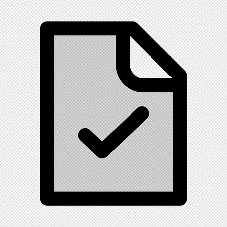 Checklist sign illustration. Vector. Black icon on a white background. Isolated.のイラスト素材