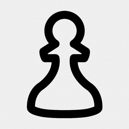 Chess Queen simple sign. Black icon on a white background.のイラスト素材