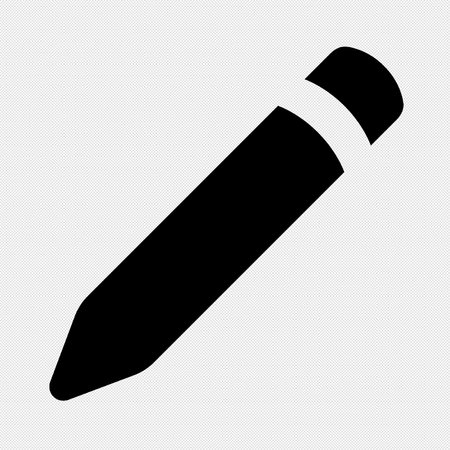 Pencil icon on a white background. Vector illustration. Eps 10のイラスト素材