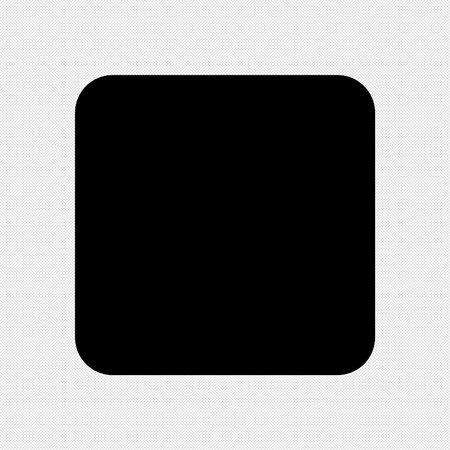 Stop sign. Black dotted icon on white background. Vector illustration.
