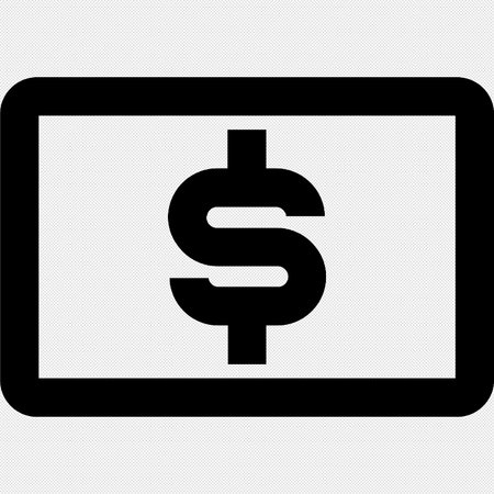 Dollar sign icon. USD currency symbol. Money label. Vector illustration.のイラスト素材