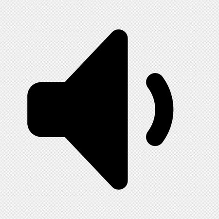 Speaker volume sign icon. Sound symbol. Flat design style.のイラスト素材