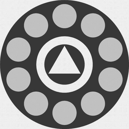 Play button vector icon. Vector illustration. Black and white colors.のイラスト素材