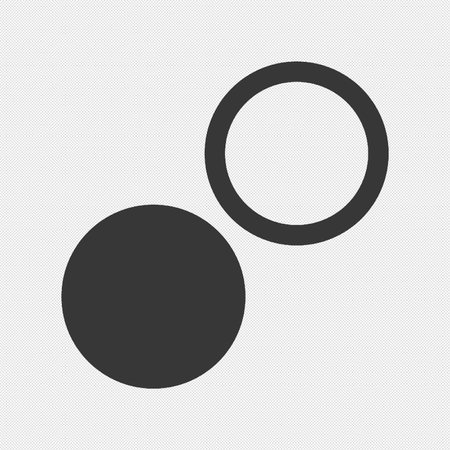 Circles sign icon. Circles symbol. Flat design style.のイラスト素材