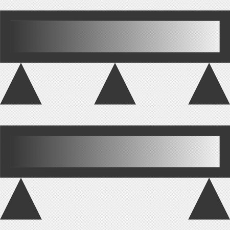 Abstract background with geometric elements. Vector illustration. Black and white.のイラスト素材