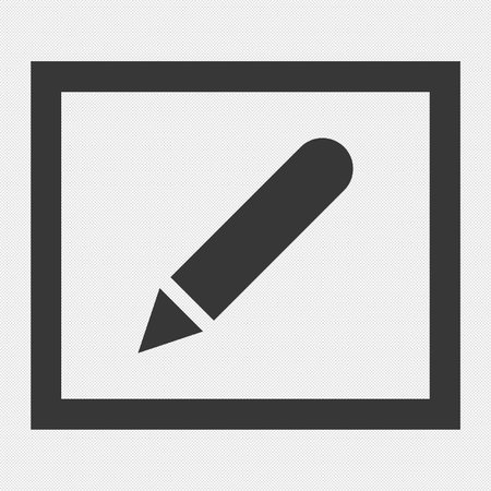 Pencil icon on a white background. Vector illustration. Eps 10のイラスト素材