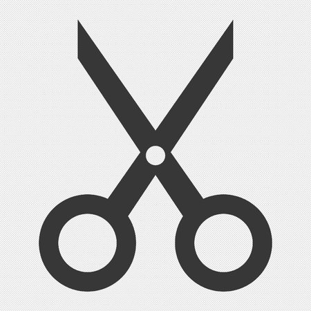 Scissors icon. Simple illustration of scissors vector icon for web designのイラスト素材