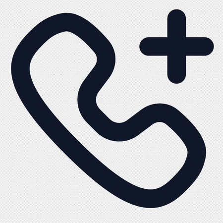 Telephone handset icon. Support symbol. Call center. Flat Vector illustrationのイラスト素材