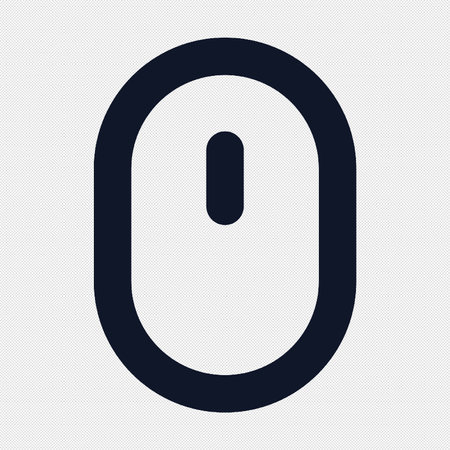 Computer mouse sign icon. Optical with wheel symbol. Flat design style.のイラスト素材