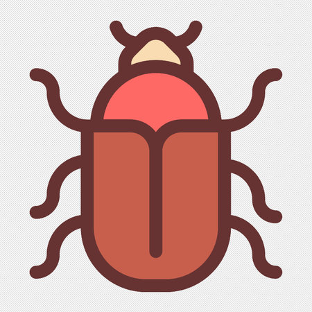 Bug vector icon. Illustration symbol for web site design and mobile appsのイラスト素材