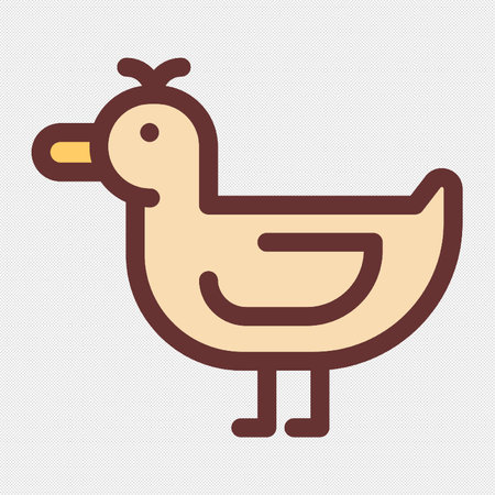 Duck icon. Simple vector illustration for graphic and web design.のイラスト素材
