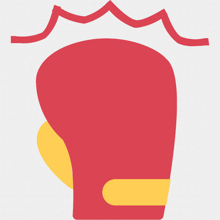 Boxing glove sign icon. Sport symbol. Flat design style eps 10のイラスト素材