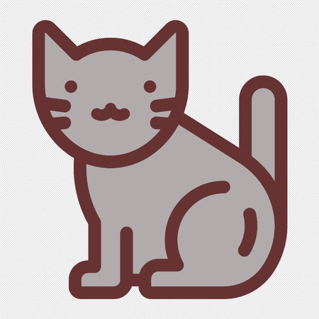 Cat line icon. Pictogram for web page, mobile app, promoのイラスト素材