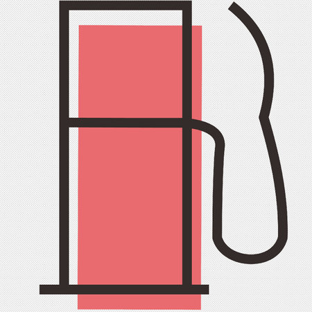 Refueling station sign icon. Oil and gas station symbol.のイラスト素材