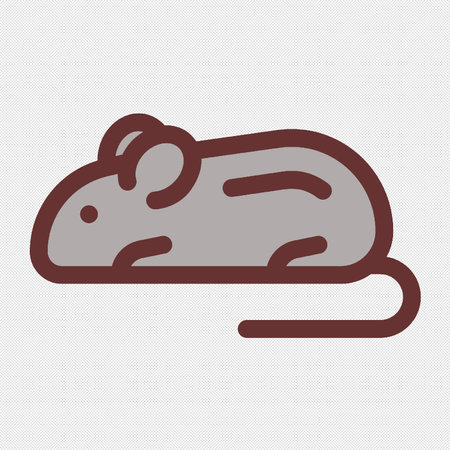 Mouse sign icon. Mouse symbol. Flat design style eps 10のイラスト素材