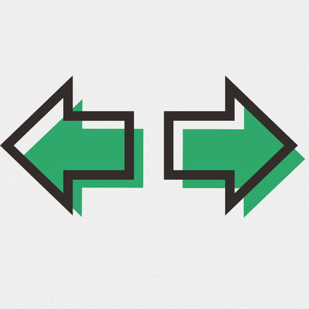 Arrow sign icon. Next button. Navigation symbol. Flat design style eps 10のイラスト素材