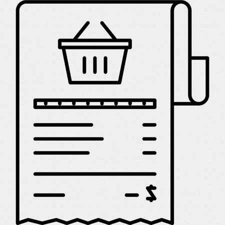 Shopping Cart Icon Vector. Black Isolated On White Background. Illustrationのイラスト素材