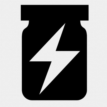 Pills bottle sign. Vector. Black icon on a white background. Isolated.のイラスト素材