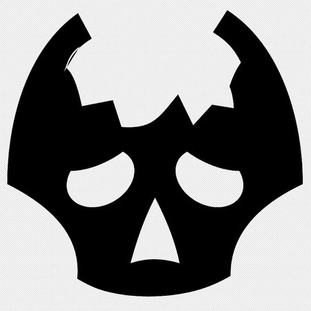 Halloween Pumpkin vector icon. Illustration isolated on black background for graphic and web design.のイラスト素材