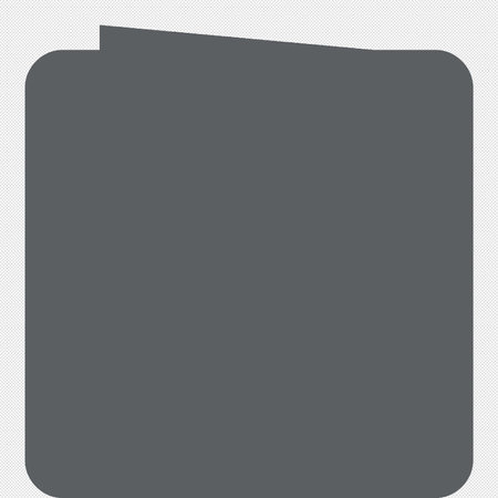 Document sign. White icon on a gray background. Vector illustration.のイラスト素材