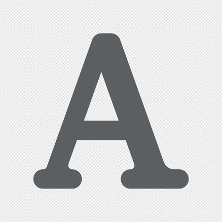 Letter A icon. Flat design style. Made in vector illustration.のイラスト素材