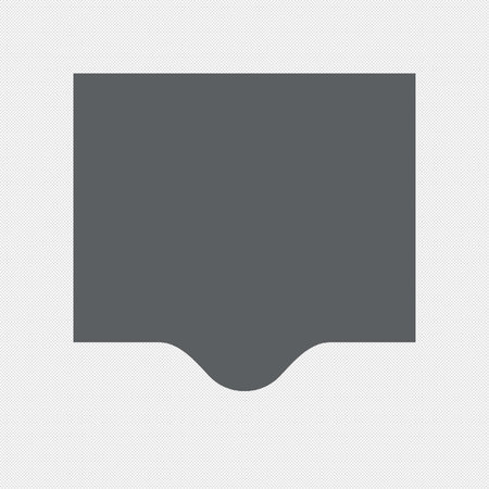Blank label sign icon. Label symbol. Gray dotted background. Vector illustrationのイラスト素材