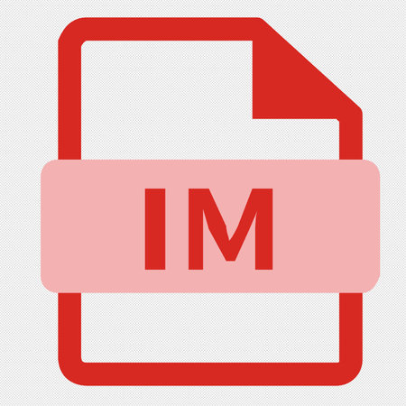 IMM file format sign icon. IMM file extension symbol.のイラスト素材