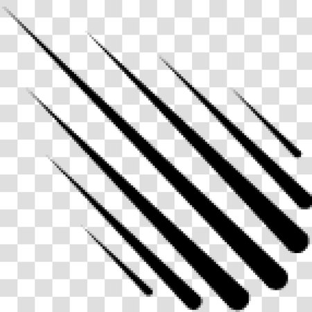 Speed lines, speed stripes element. Action, blast streaks, strips on transparent backgroundのイラスト素材