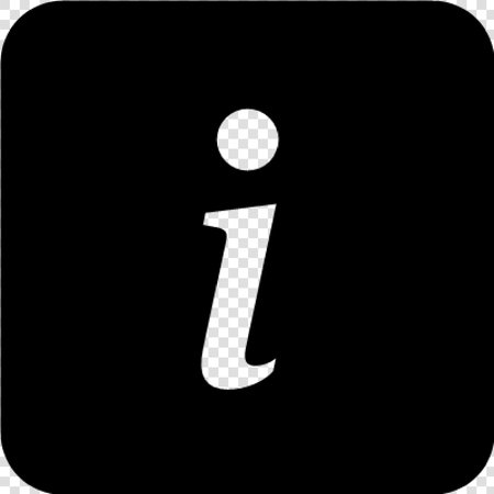 info button. Vector icon. Black symbol isolated on white background.のイラスト素材