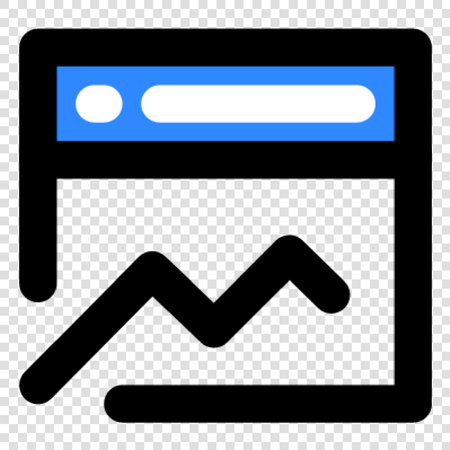 Search bar icon. Vector pictograph style is a flat iconic symbol on a transparent background.