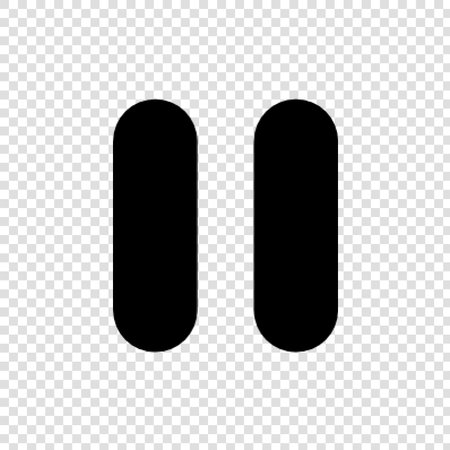 Minus sign. Black icon on transparent background. Vector illustration.のイラスト素材