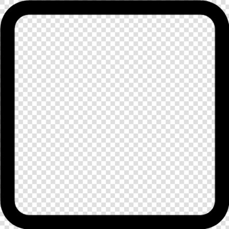 square, rectangle, black and white icon, button, sign, symbolのイラスト素材