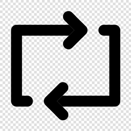 Arrow icon. Simple illustration of arrow icon for web design on transparent background