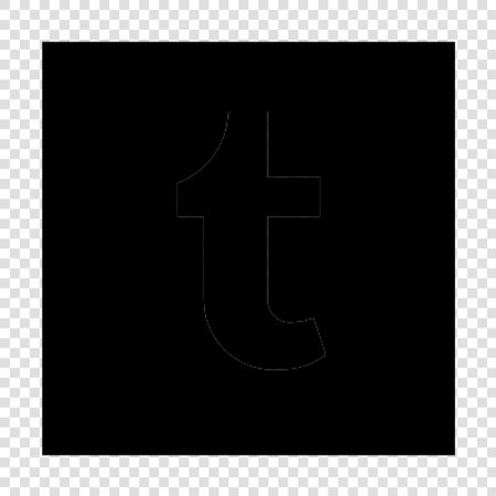 Number 1 sign design template element. Black icon on transparent background.のイラスト素材