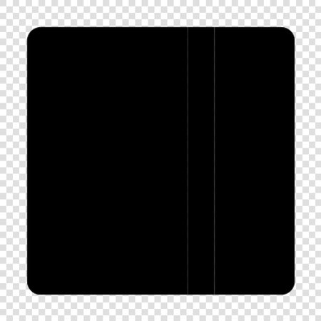 Notebook icon. Vector illustration. Black symbol on transparent background.のイラスト素材