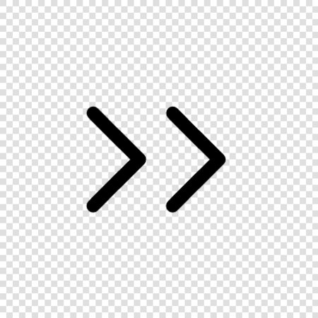 Arrow sign icon. Next button. Navigation symbol. Flat design. White background. Vector illustrationのイラスト素材