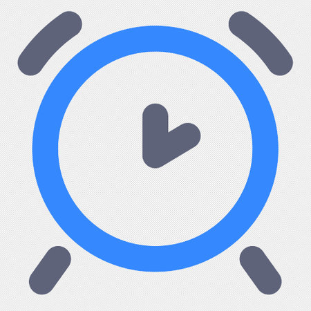 Watch icon. Flat style. Blue icon on a gray background. Vector illustrationのイラスト素材